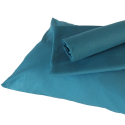 Drap housse uni bébé Bleu Paon