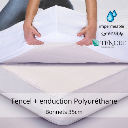 Protège matelas imperméable BED & PROTECH' Tencel - 2 en 1