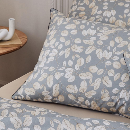 Taie percale Tradilinge LISON GRIS