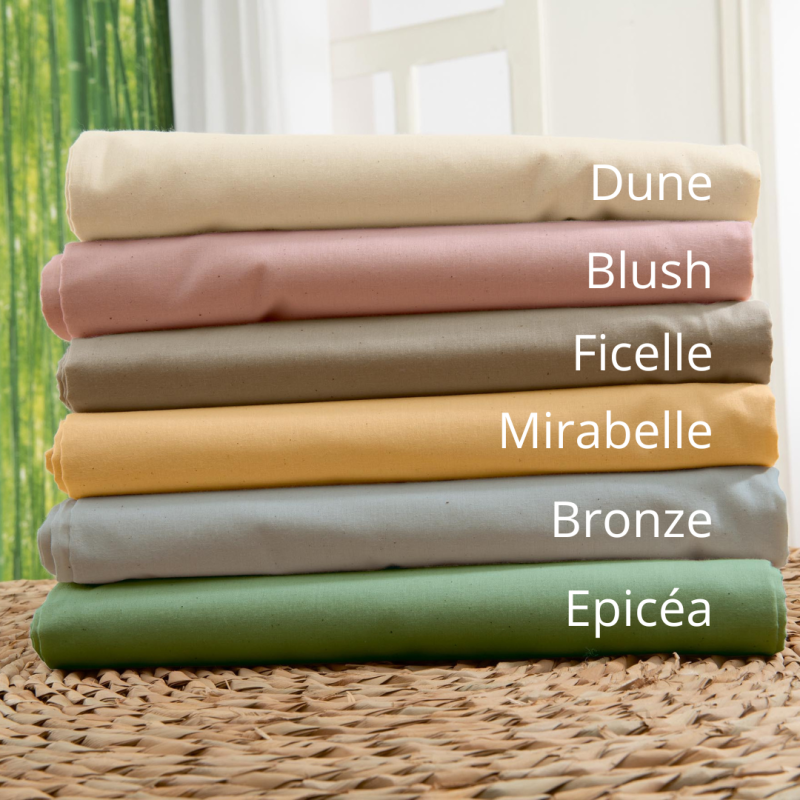 Drap housse en coton Bio - coloris ÉPICÉA