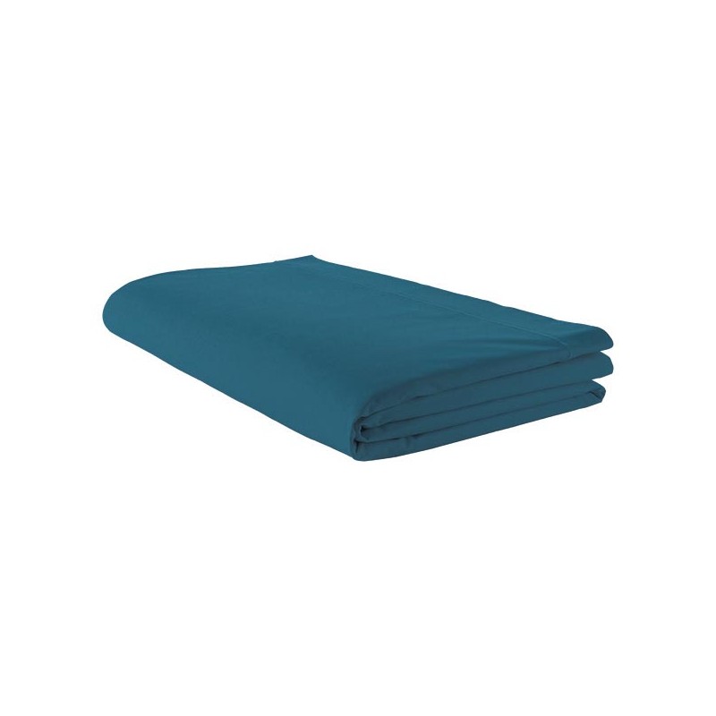 Drap plat percale Tradilinge COBALT