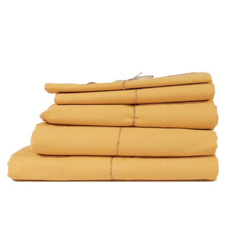Traversin en coton Bio - coloris MIRABELLE - Gamme AUTHENTIQUE