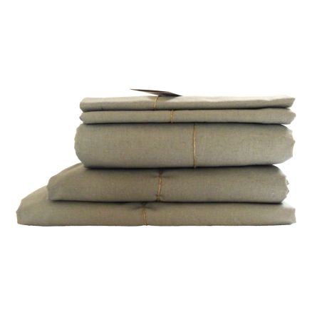 Drap en coton BIO - coloris Bronze - gamme AUTHENTIQUE
