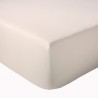 Drap housse percale Tradilinge MARLOW ACIER - Coloris BEIGE Drap housse percale Tradilinge MARLOW ACIER - Coloris BEIGE