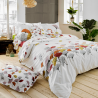 Housse de couette percale Tradilinge GINKGO ROSE Housse de couette percale Tradilinge GINKGO ROSE