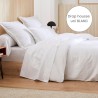 Drap housse satin Tradilinge uni BLANC (Grand Hôtel Blanc) Drap housse satin Tradilinge uni BLANC (Grand Hôtel Blanc)