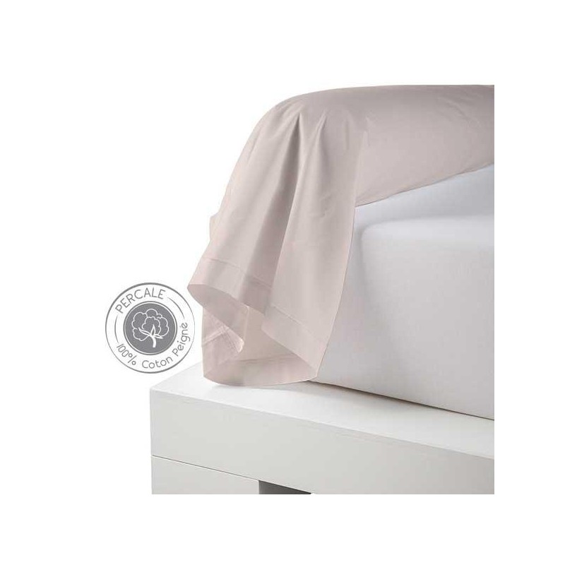 traversin percale beige 