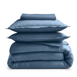Traversin percale Tradilinge COBALT