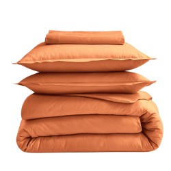 Drap housse percale Tradilinge COGNAC