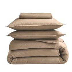 Drap housse en coton Bio - coloris FICELLE - Gamme AUTHENTIQUE