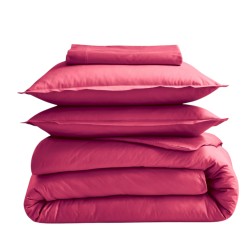 Housse de couette 100% coton Tradilinge MAGENTA