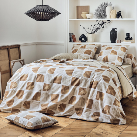 Housse de couette 100% coton Tradilinge ARTY SEIGLE