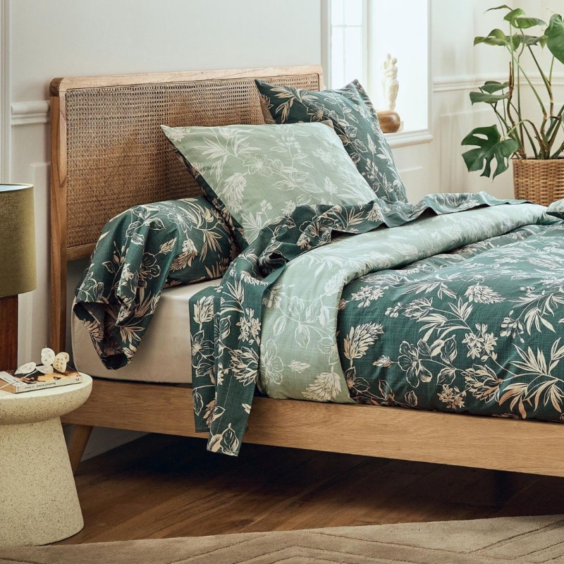 Drap percale Tradilinge ÉLOÏSE CYPRÈS