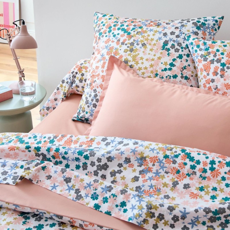 Taie percale Tradilinge LOLITA OPALE