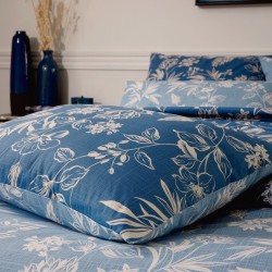 Taie percale Tradilinge ÉLOÏSE ARDOISE