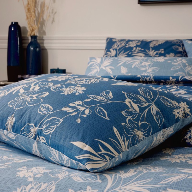 Taie percale Tradilinge ÉLOÏSE ARDOISE