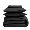 Drap plat 100% coton Tradilinge NOIR