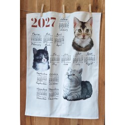 Torchon CALENDRIER 2027 CHATS