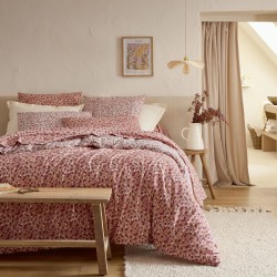 Housse de couette 100% coton Tradilinge MORGANE PRUNE