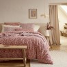 Housse de couette 100% coton Tradilinge MORGANE PRUNE
