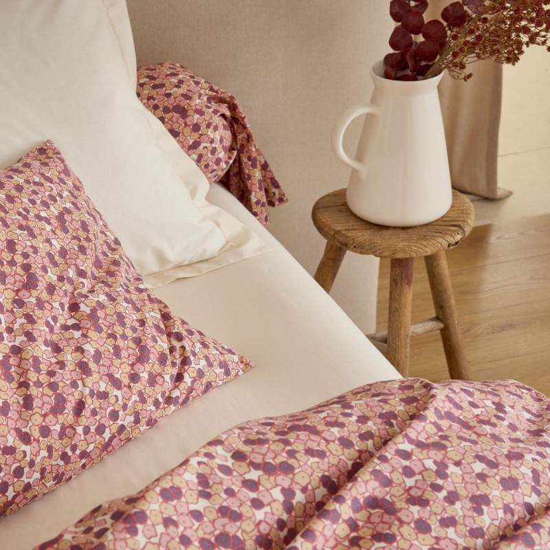 Traversin 100% coton Tradilinge MORGANE PRUNE