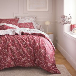 Housse de couette satin Tradilinge LILOU BORDEAUX