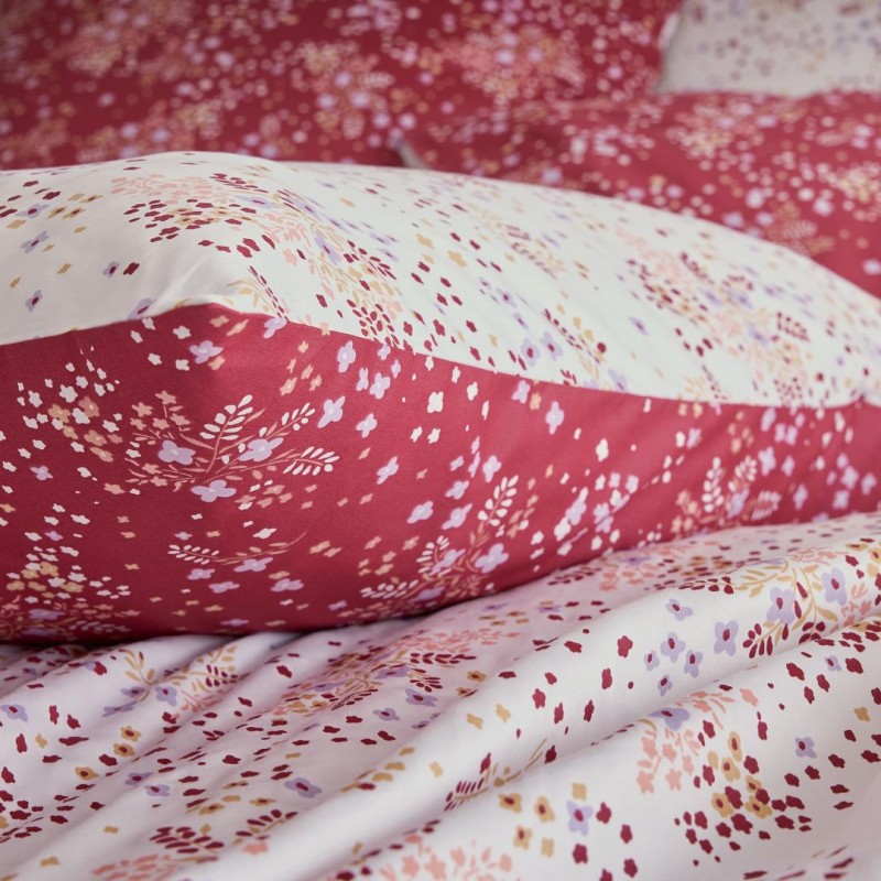 Taie satin Tradilinge LILOU BORDEAUX