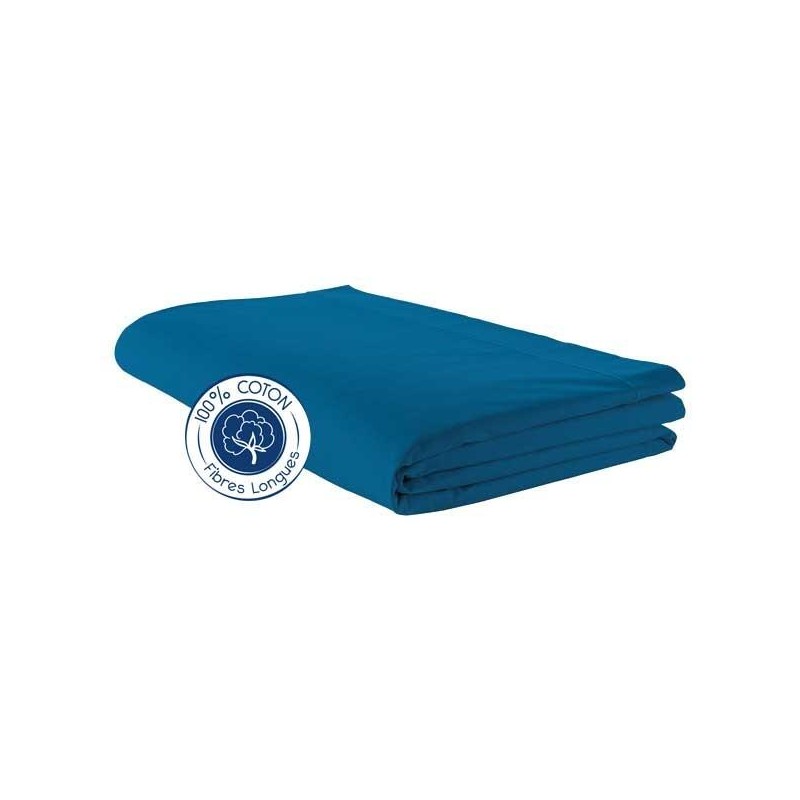 Drap plat 100% coton Nautique