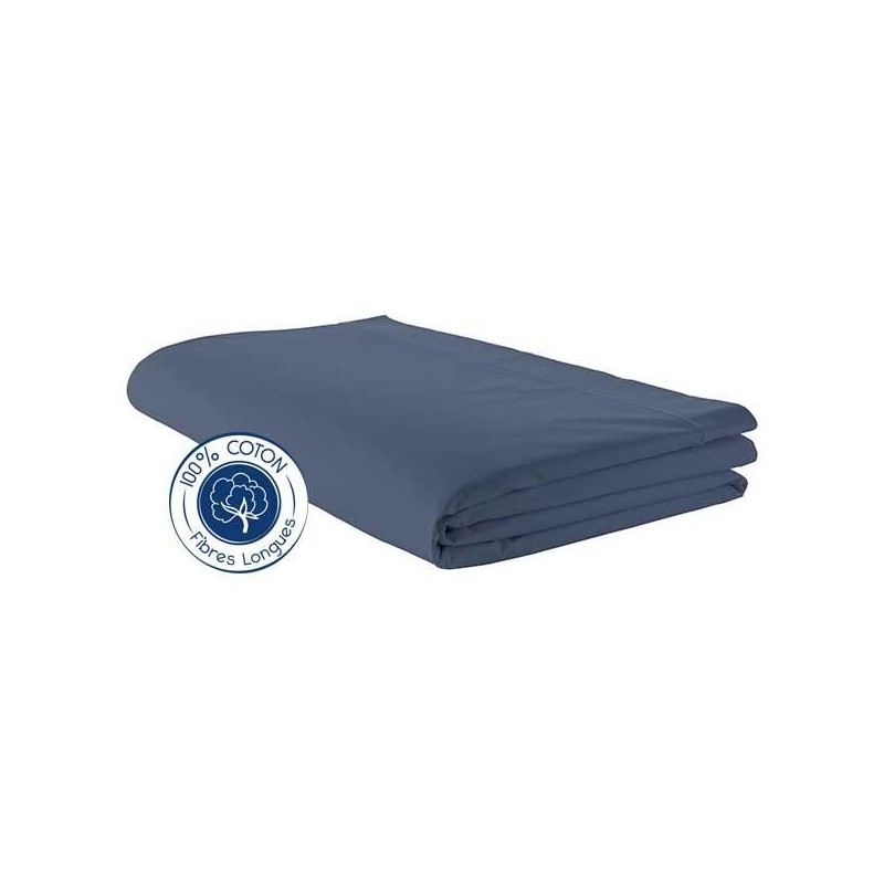 Drap plat 100% coton Orage