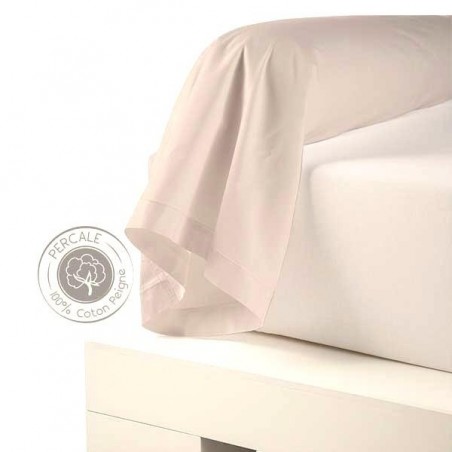 traversin percale coquille