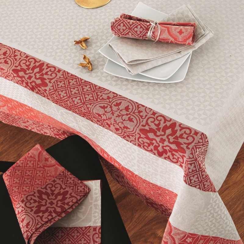 Serviettes MOSAIC RUBIS