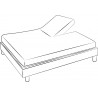 Drap housse Uni Bermuda - tête ou pieds relevables Drap housse Uni Bermuda - tête ou pieds relevables