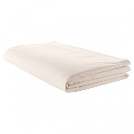 Drap plat 100% coton Ecru lavé