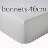 Drap housse Percale Bonnets 40cm TRADILINGE Drap housse Percale Bonnets 40cm TRADILINGE