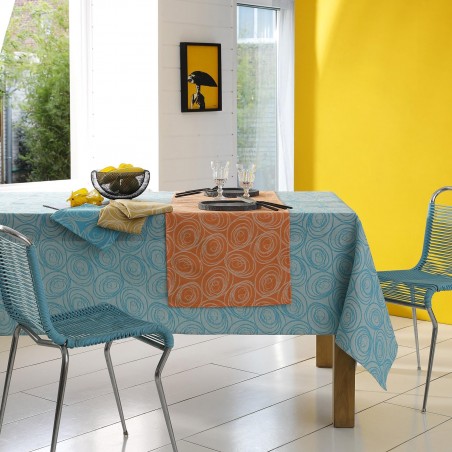 serviettes de table spirale couleurs
