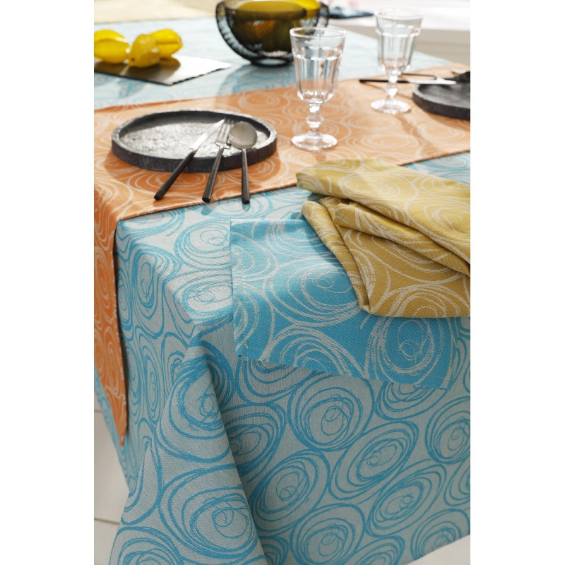 serviettes de table spirale couleurs