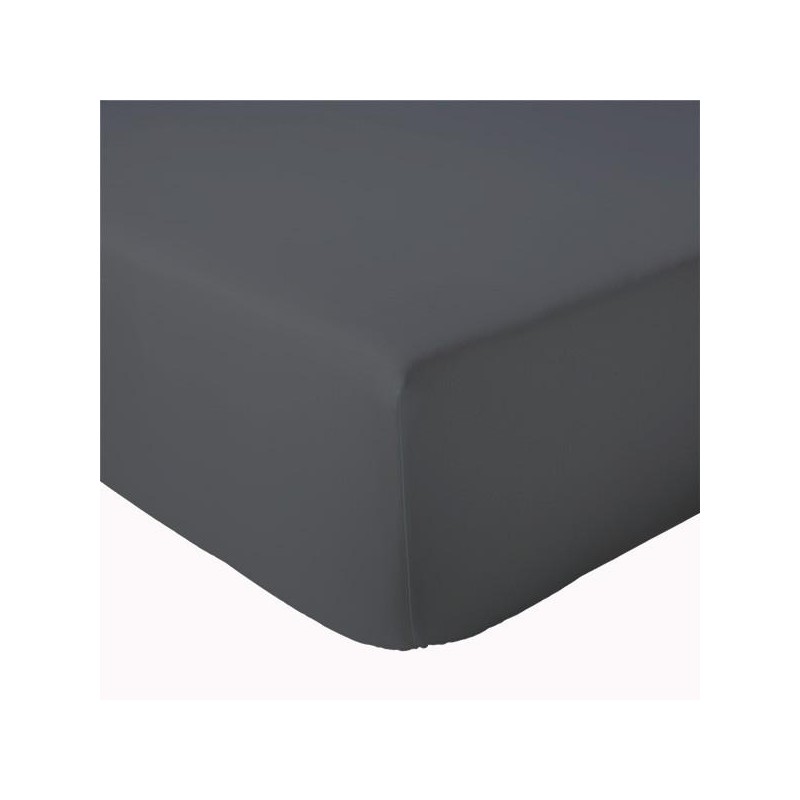 CARBONE - Drap housse Uni sur-mesure Tradilinge 