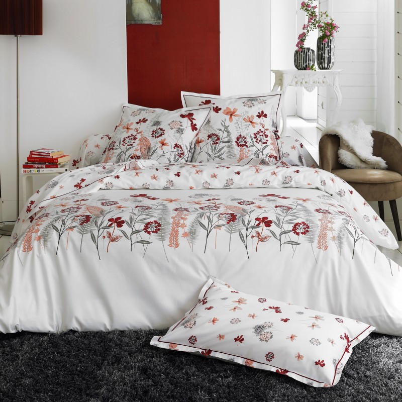 Housse de couette Tradilinge PETITE FOLIE ROUGE made in France