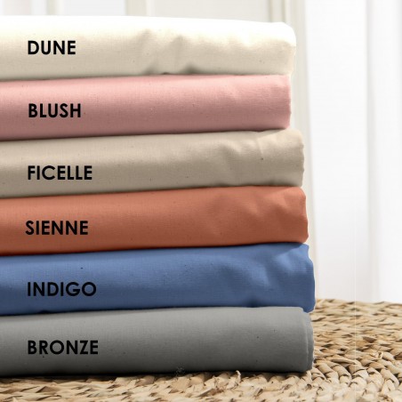 Drap en coton BIO - gamme AUTHENTIQUE - coloris Blush