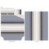 Housse de couette percale Tradilinge MARLOW ACIER Housse de couette percale Tradilinge MARLOW ACIER