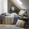 Housse de couette percale Tradilinge MARLOW ACIER Housse de couette percale Tradilinge MARLOW ACIER