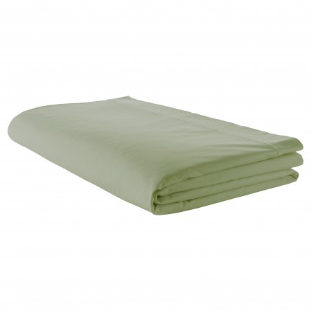 Drap plat 100% coton Amande