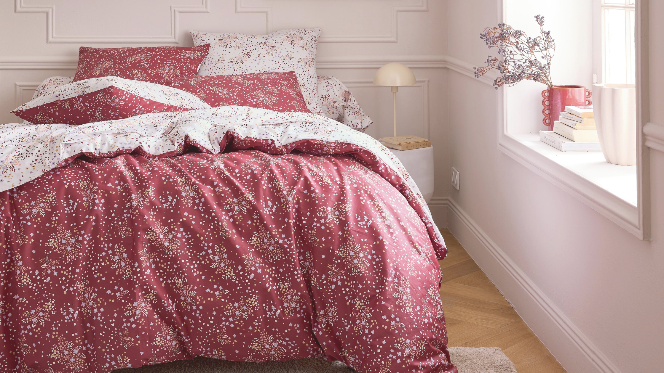 housse de couette tendance bordeaux
