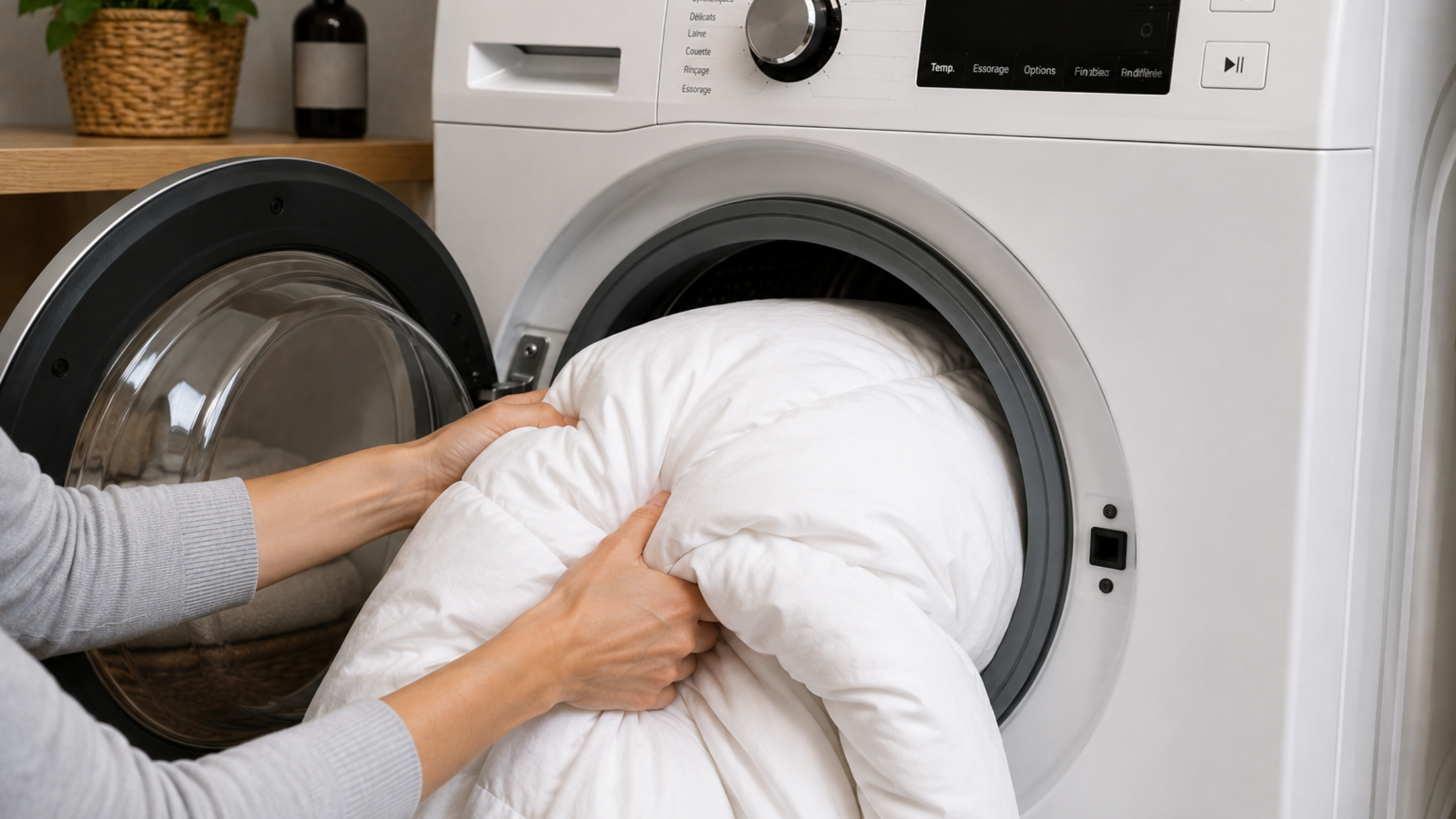 laver une couette tradilinge