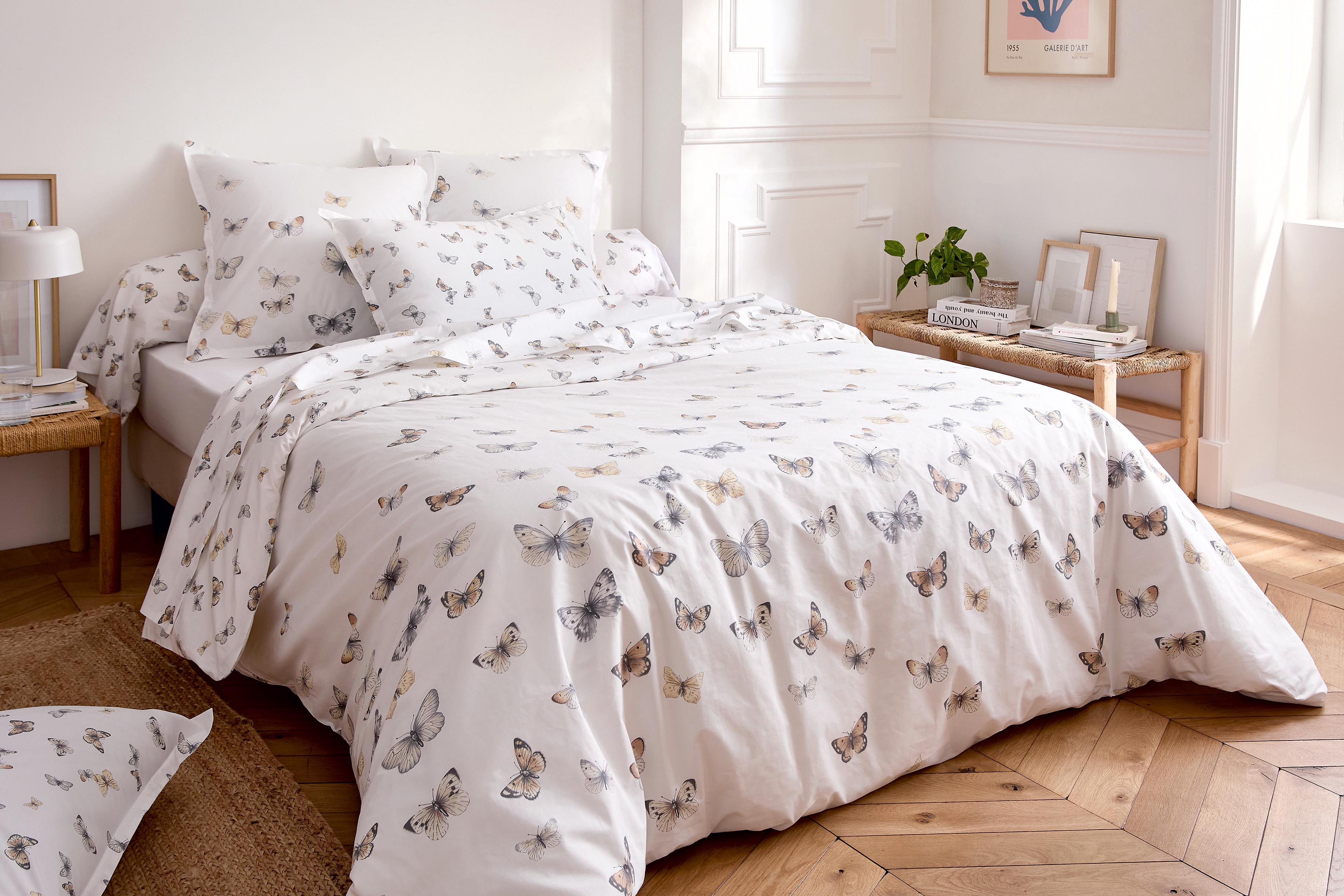 Percale de coton Envol Blanc
