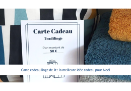Carte cadeau linge de lit : la meilleure idée cadeau pour Noël