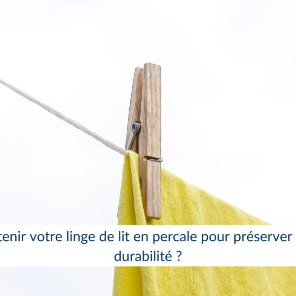linge de lit en percale