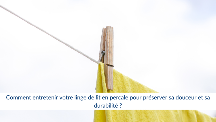 linge de lit en percale