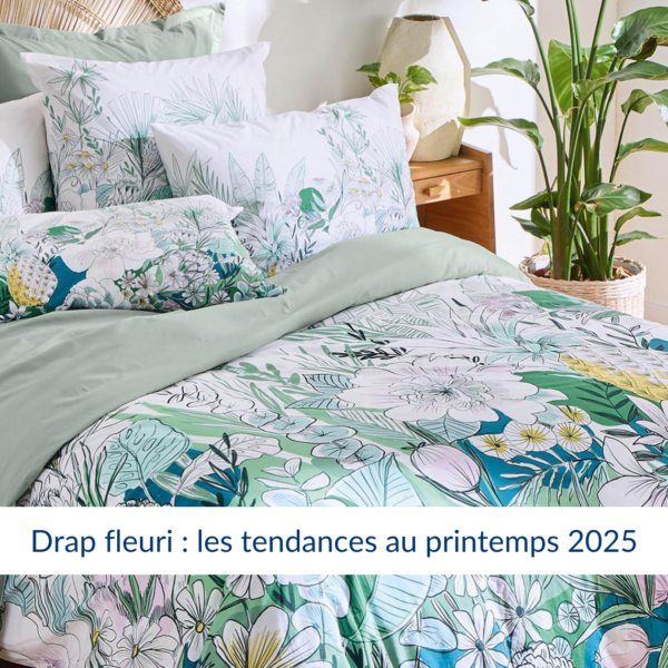 drap fleuri