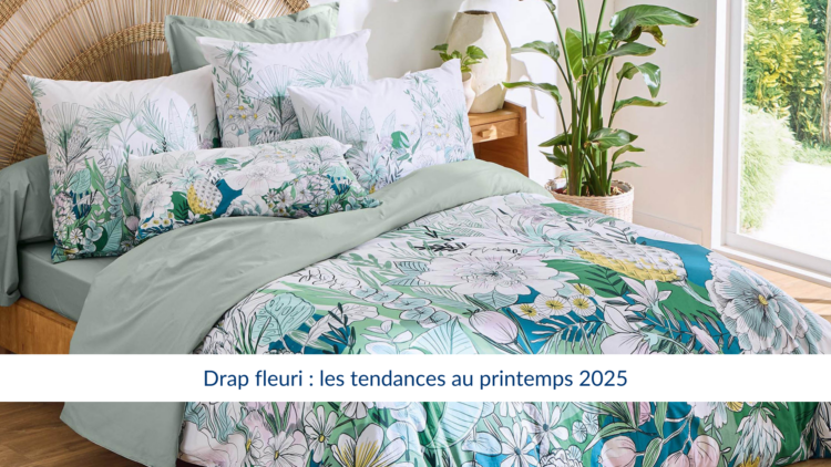 drap fleuri